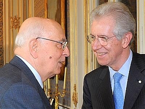 finanza, aquila, monti, napolitano