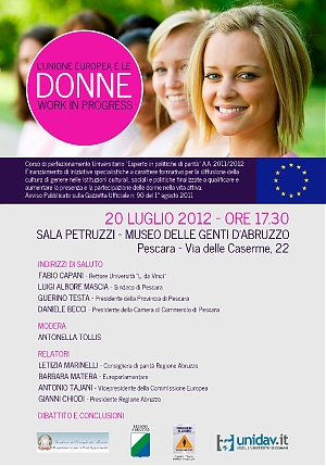 regione, convegno, donne, europa, parità