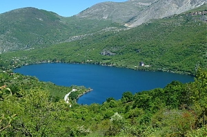 scanno, lago, abbassamento