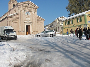 pescara, comune, costa, neve