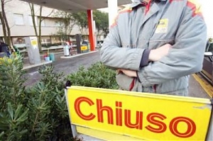 benzina, sciopero, chiusura