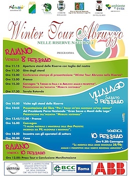 raiano, tour, winter, villalago