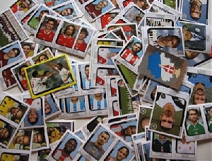 pescara, tour, villaggio, figurine, panini