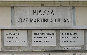 l'aquila, martiri