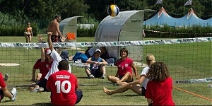 sport, solidarietà, sitting volley