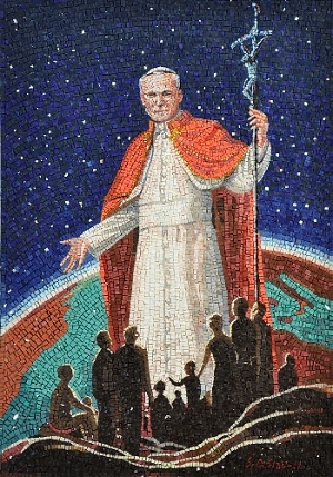 pescara, mosaico, giovanni paolo II, sant'andrea