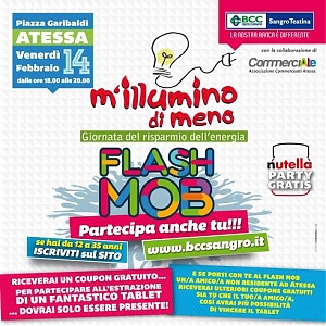 atessa, flash mob, m'illumino di meno