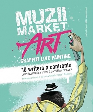 pescara, arte, giulia grilli, mercato coperto, piazza muzii, writers, graffiti, street art