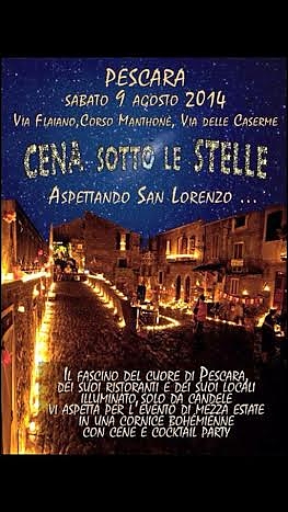 stelle, pescara vecchia, cena